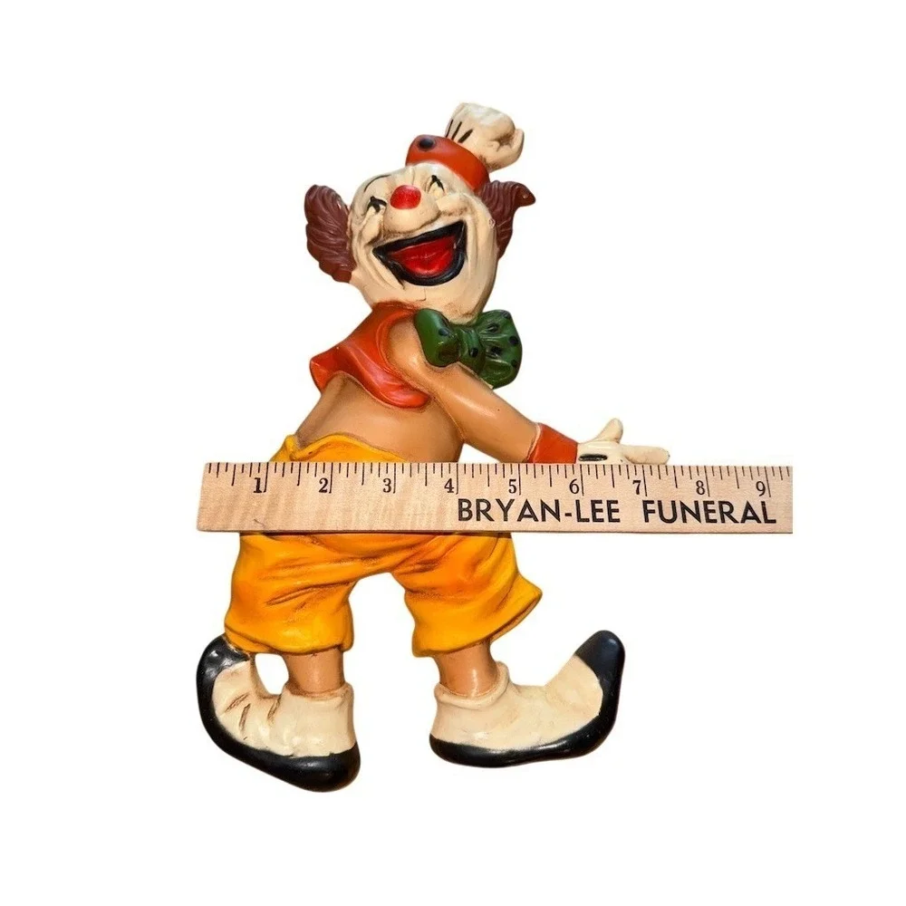 Vintage Homco Laughing Clown‎ Wall Plaque Hanging 1970s Retro Circus Decor